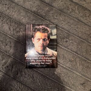 Supernatural Castiel fridge magnet + supernatural stickers bundle